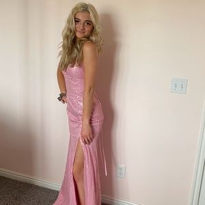BerLinnova Pink Sequin Prom Dress - NWT